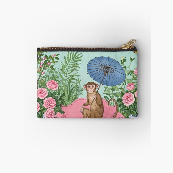Artikelvorschau, Affe mit Sonnenschirm im Chinoiserie-Garten entworfen und verkauft von svarupa.
