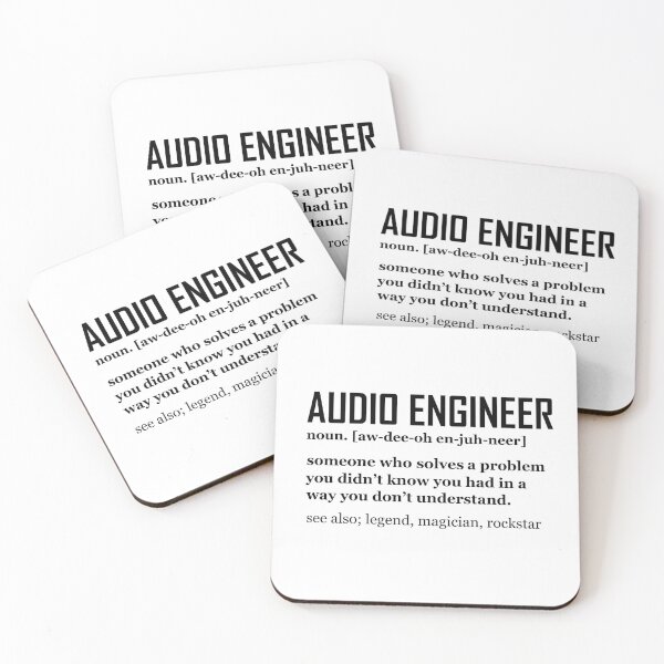 Item preview, Audio Engineering definition Sound recording Engineer Audio Technician guy designed and sold by Alexaltay.