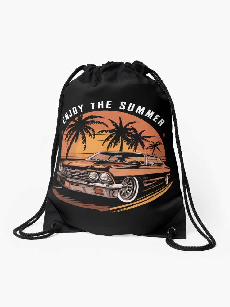 Thumbnail 1 of 3, Drawstring Bag, Enjoy The Summer designed and sold by Patricks-Art.