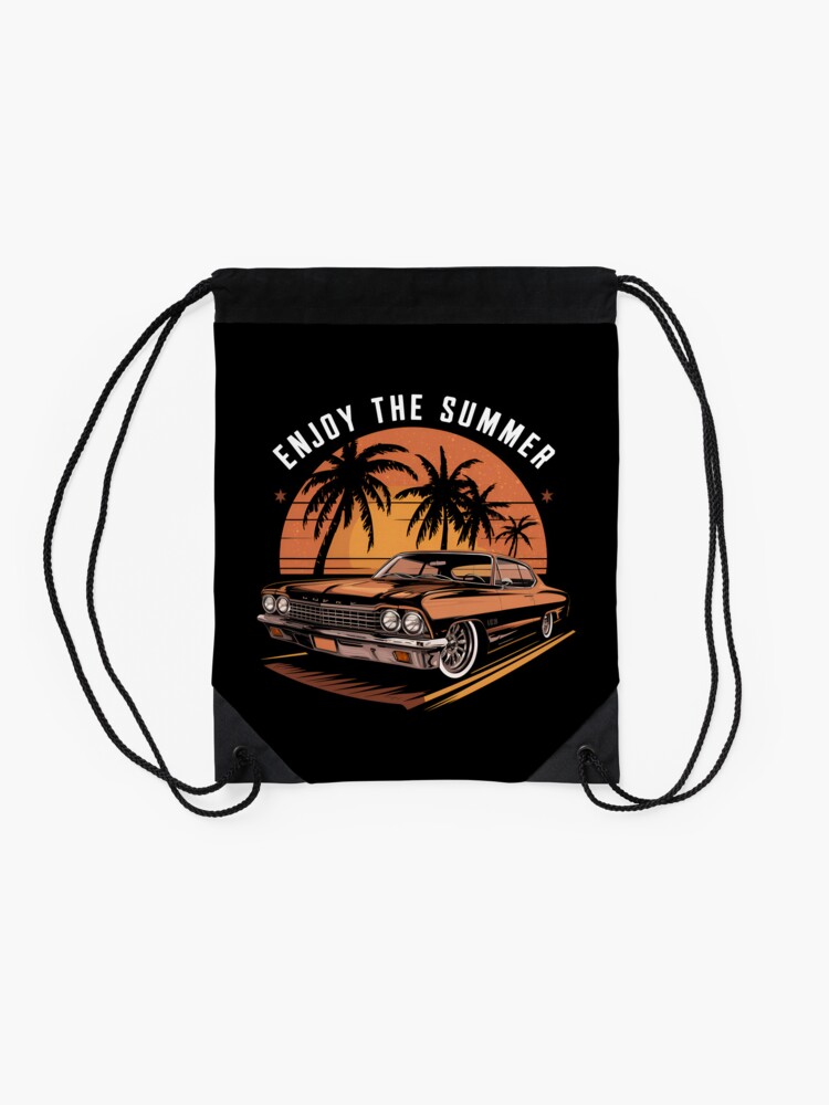Thumbnail 2 of 3, Drawstring Bag, Enjoy The Summer designed and sold by Patricks-Art.