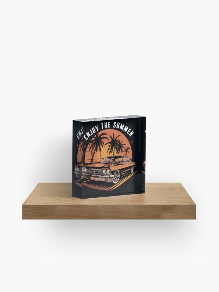 Thumbnail 1 of 5, Acrylic Block, Enjoy The Summer designed and sold by Patricks-Art.