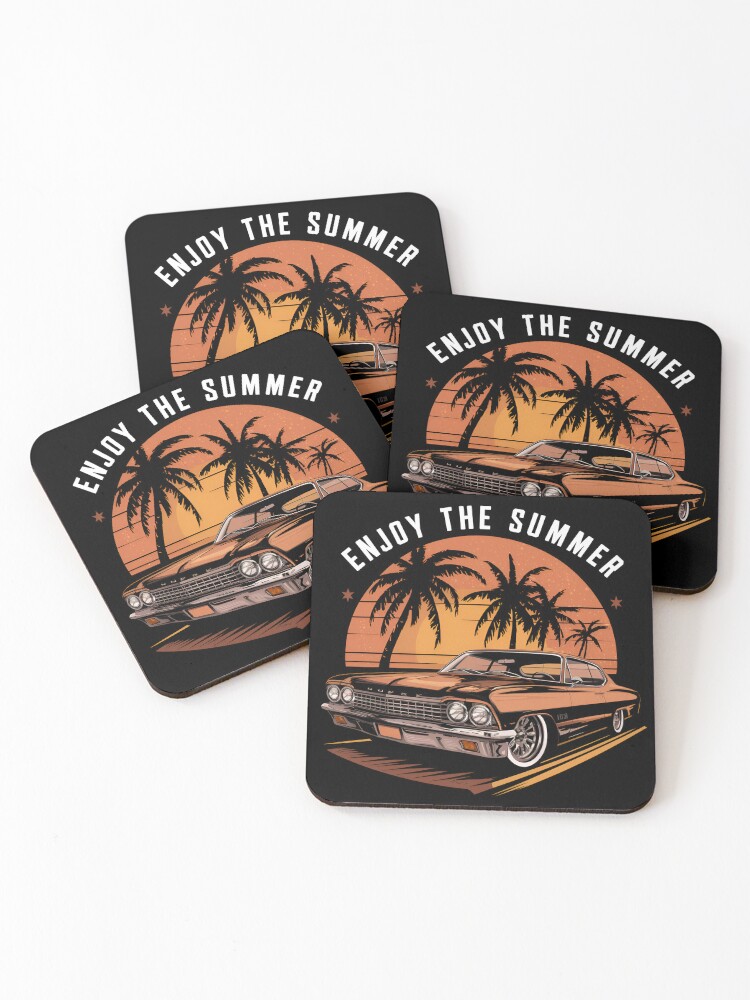 Thumbnail 1 of 5, Coasters (Set of 4), Enjoy The Summer designed and sold by Patricks-Art.