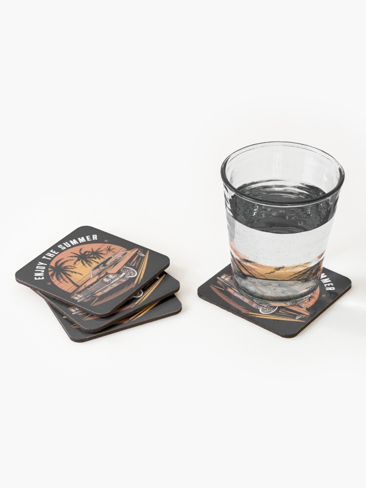 Thumbnail 2 of 5, Coasters (Set of 4), Enjoy The Summer designed and sold by Patricks-Art.