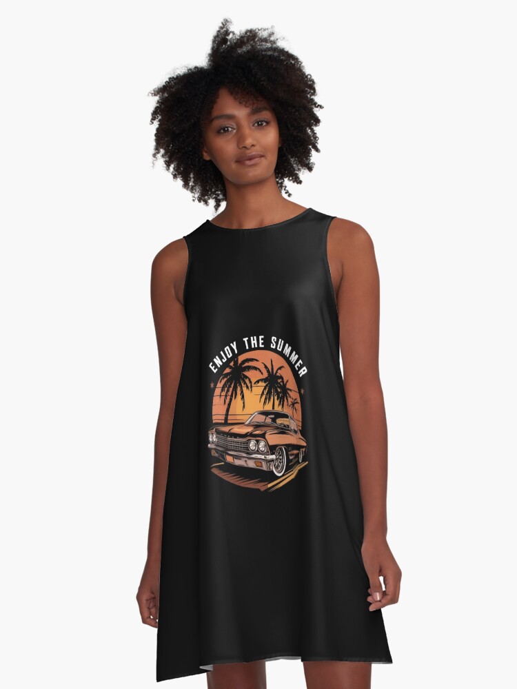 Thumbnail 1 of 4, A-Line Dress, Enjoy The Summer designed and sold by Patricks-Art.