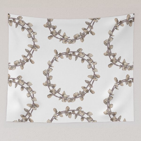 Item preview, Eucalyptus Leaf Illustration Style Plant Art Pattern wreath designed and sold by Xieurabbit.