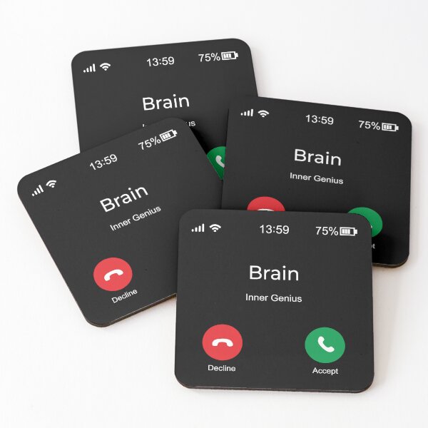 Item preview, Brain Incoming Call smartphone screen designed and sold by Aceofspace3000.