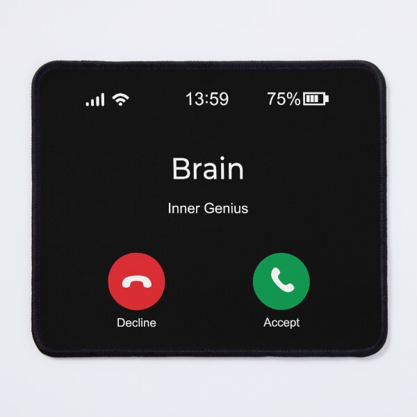 Item preview, Brain Incoming Call smartphone screen designed and sold by Aceofspace3000.