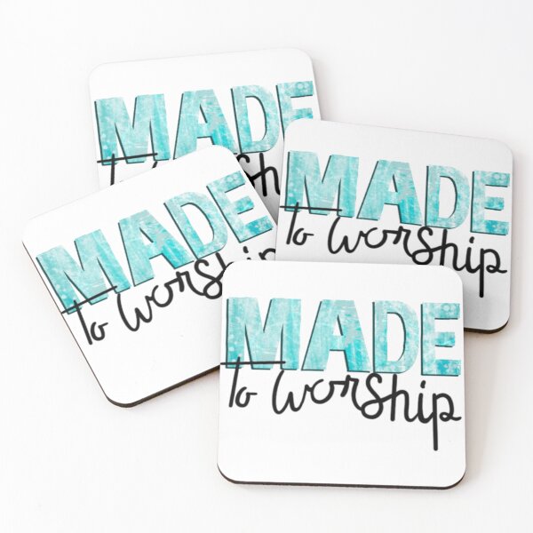 Item preview, "Made to Worship" – Blue Christian Art designed and sold by AbanaCo.