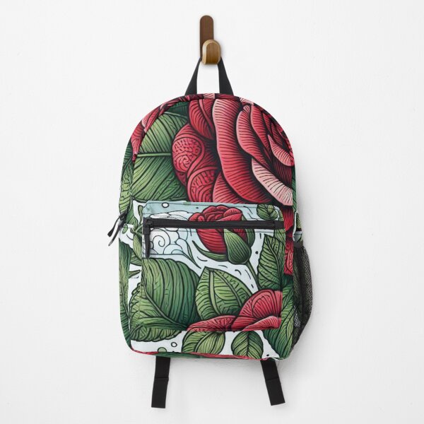 Item preview, AI-Designed Rose Flower Motif – Unique Comic & Mandala Style Artwork for Clothing, Accessories & Nature Lovers designed and sold by knalpot-design.
