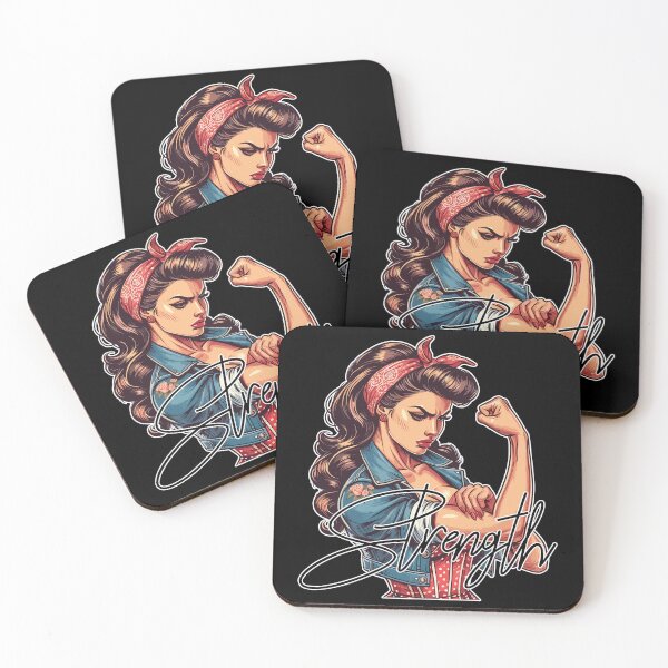 Item preview, Strength strong woman rockabilly gift designed and sold by Pineapple-Tree.