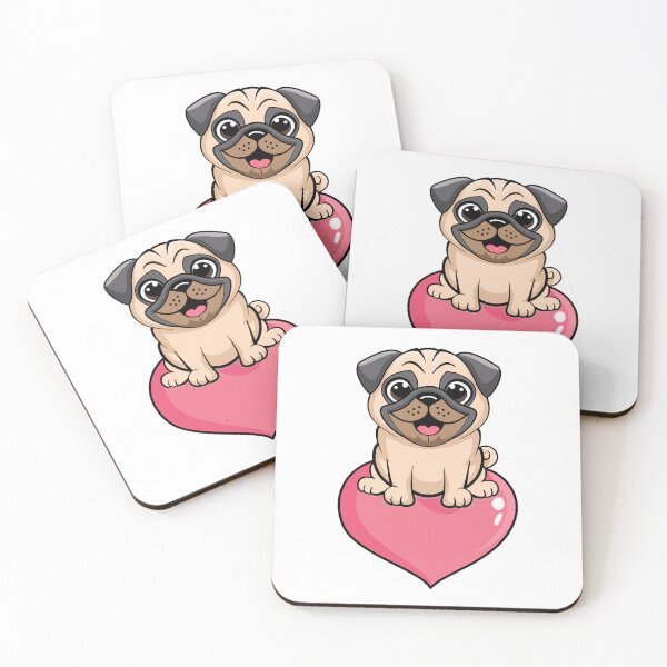 Item preview, pug designed and sold by QuanntixArt.