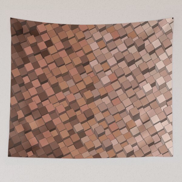 Item preview, 3d parallelepiped vector abstract background in trendy mocha mousse colors3d parallelepiped vector abstract background in trendy mocha mousse colors designed and sold by Familyshmot.