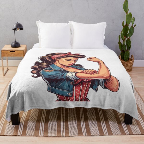 Item preview, Strong Confident Woman Rockabilly Gift designed and sold by Pineapple-Tree.