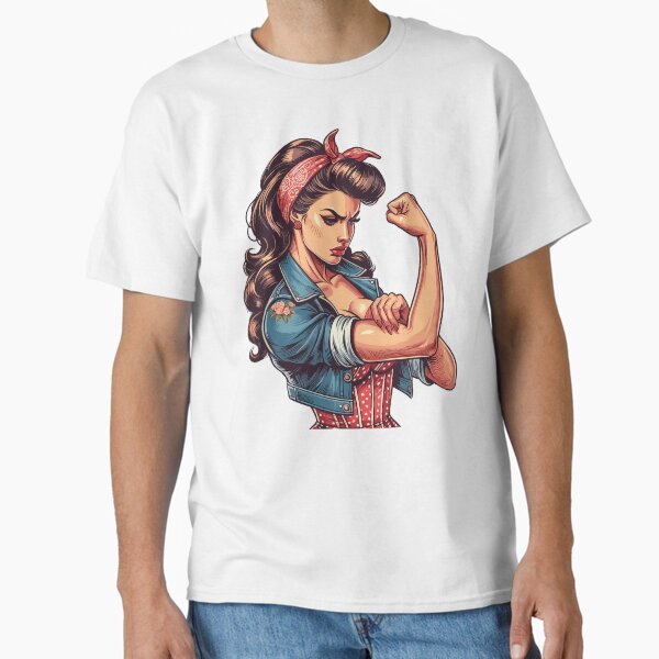 Item preview, Strong Confident Woman Rockabilly Gift designed and sold by Pineapple-Tree.