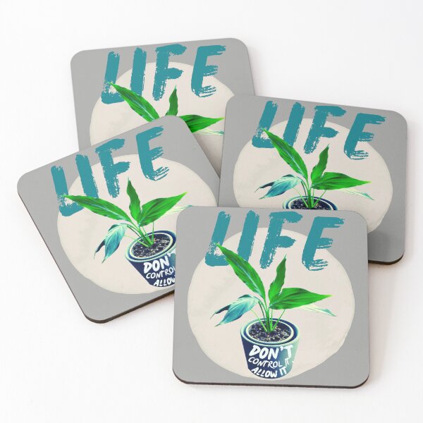 Item preview, Life: don't control it, allow it. Spathiphyllum plant designed and sold by MySciPic.
