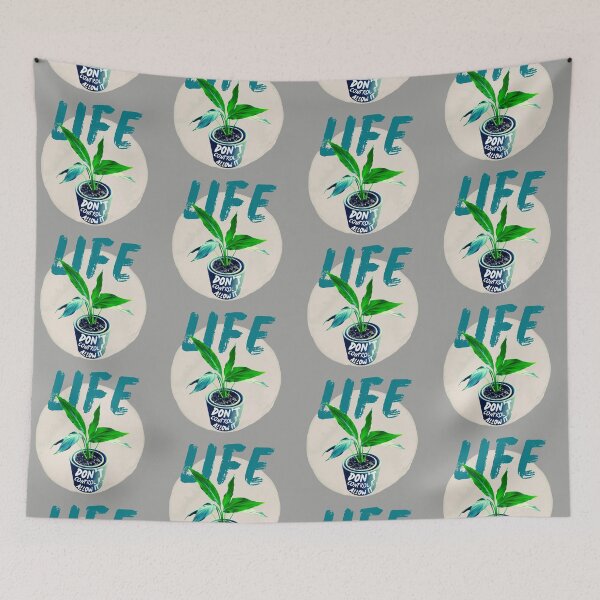 Item preview, Life: don't control it, allow it. Spathiphyllum plant designed and sold by MySciPic.