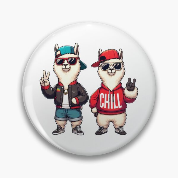 Item preview, Chill llamas in hip outfits. designed and sold by BlurBlurDesign.