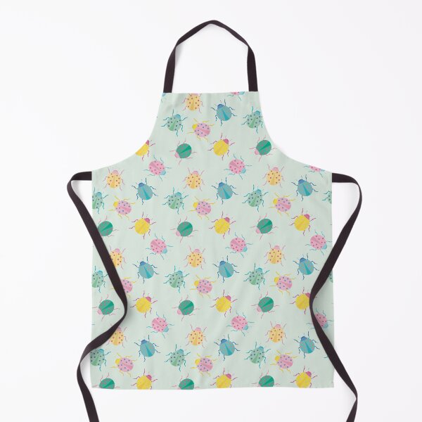 Item preview, Colorful bugs with pastel ladybugs and soft green background designed and sold by StudioPippinDesigns.