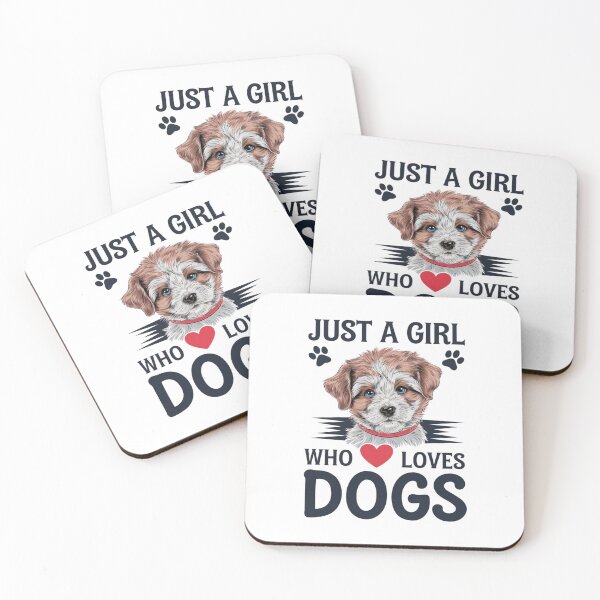 Item preview, Just a girl who loves dogs designed and sold by FrenchTouch77.