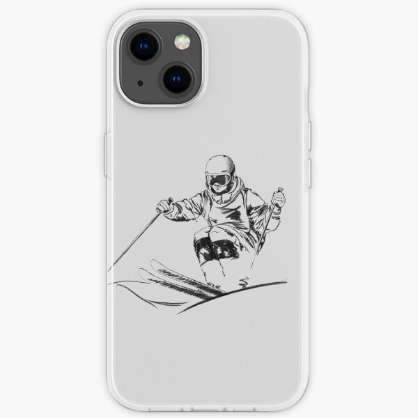 Mogul skiing iPhone Soft Case