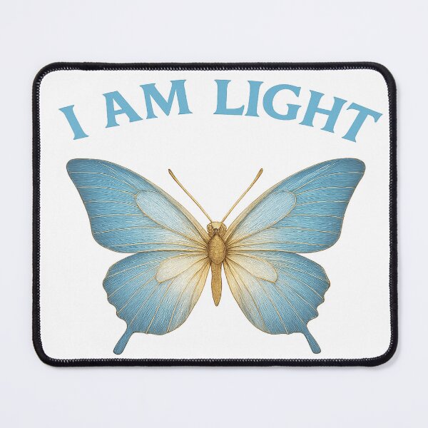 Item preview, I Am Light – Celestial Butterfly Spiritual Glow Design designed and sold by SoulPrints by Beata.