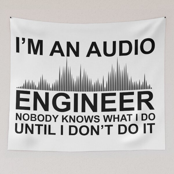 Item preview, Audio Engineering funny sound recording Engineer Technician guy designed and sold by Alexaltay.