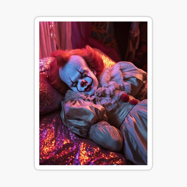 Item preview, Sleeping Pennywise, Horror Clown designed and sold by Jaspersdigitalart.