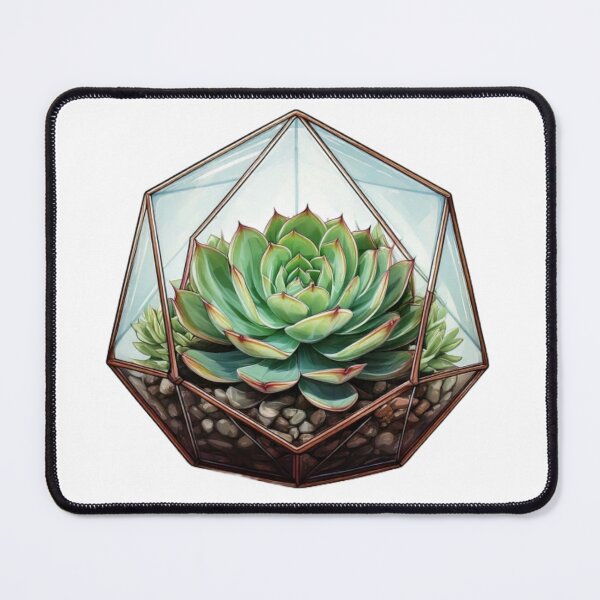 Item preview, Geometric Terrarium with Echeveria Succulent designed and sold by BenPetley.