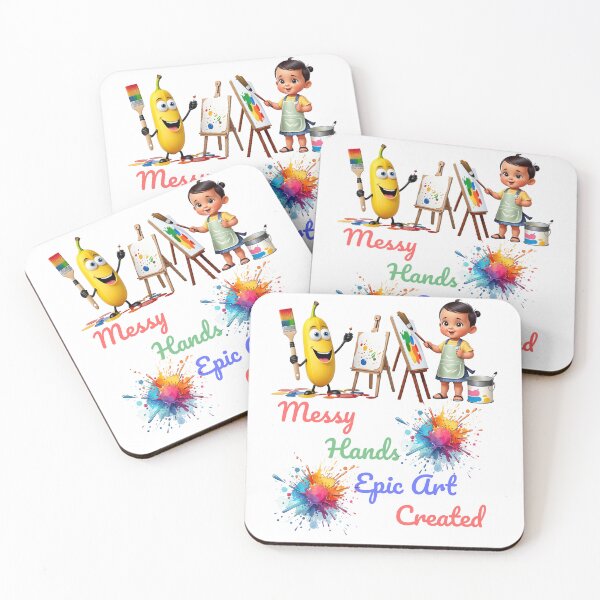 Item preview, Messy Hands Epic Art Celebrate World Art Day designed and sold by PrintSparkDesigns.