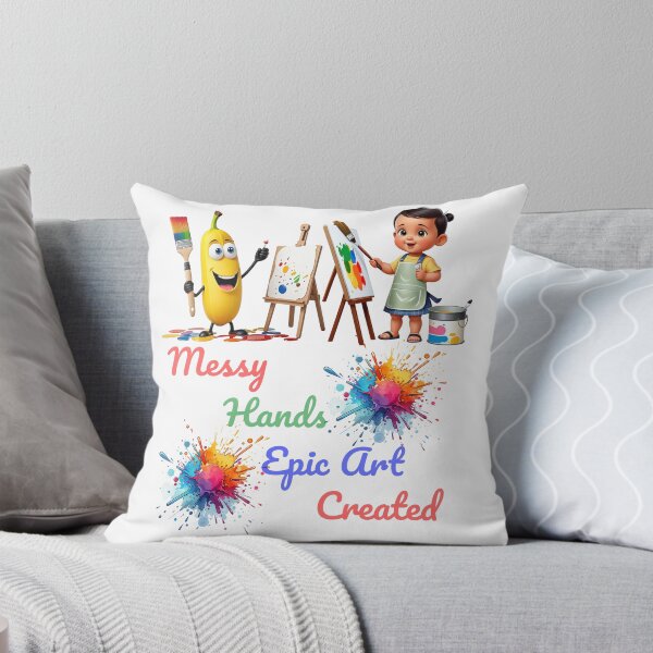 Item preview, Messy Hands Epic Art Celebrate World Art Day designed and sold by PrintSparkDesigns.