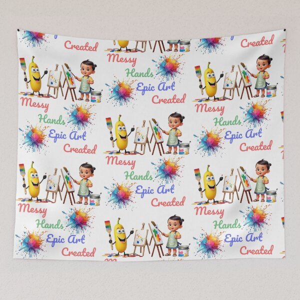 Item preview, Messy Hands Epic Art Celebrate World Art Day designed and sold by PrintSparkDesigns.