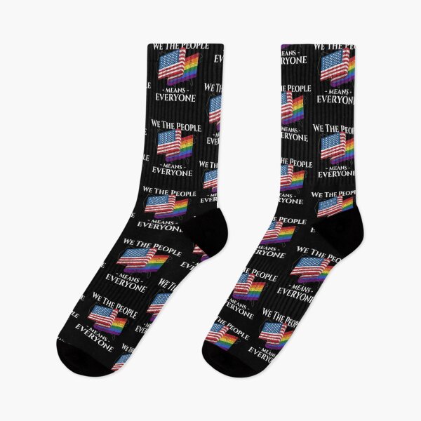 Item preview, We The People Means Everyone LGBTQ LGBT Gay Pride Support designed and sold by lidanmasi.