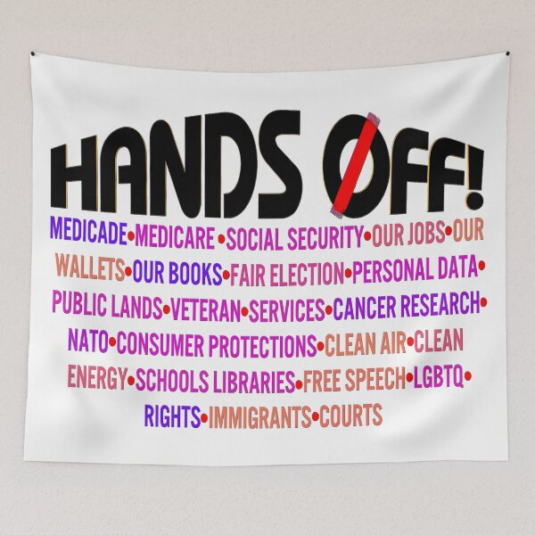 Item preview, Hands Off Protest Social Security designed and sold by Teetreasure2.