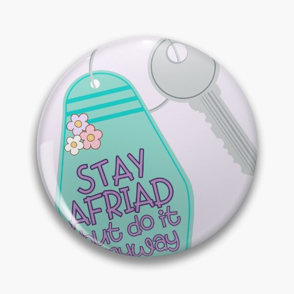 Item preview, Carrie Fisher Quote Stay Afraid designed and sold by baranskini.