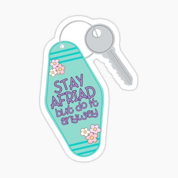 Item preview, Carrie Fisher Quote Stay Afraid designed and sold by baranskini.