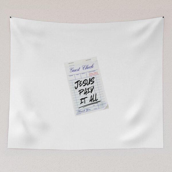 Item preview, Jesus Is The Guest Lightweight, Jesus Paid It All Guest Ticket, Encouraging Clever Christian Gifts For Friends and Family designed and sold by InHisImageGifts.