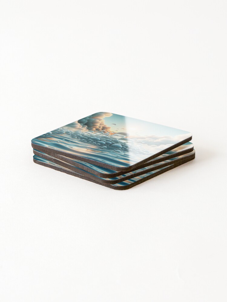 Thumbnail 4 of 5, Coasters (Set of 4), Spring Rain designed and sold by Intriguing-Shop.