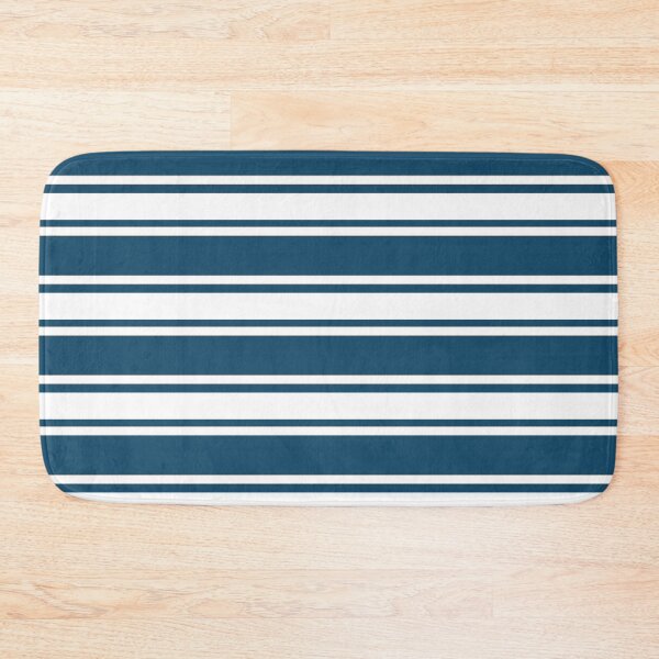Item preview, Ocean-Inspired Stripes – Crisp White & Deep Teal designed and sold by The Cozy Stripe | Modern Textile Stories.