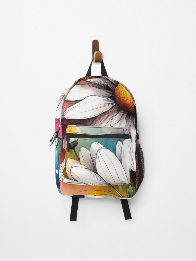 Thumbnail 1 of 3, Backpack, Chamomile Flower designed and sold by GraphicsClub.