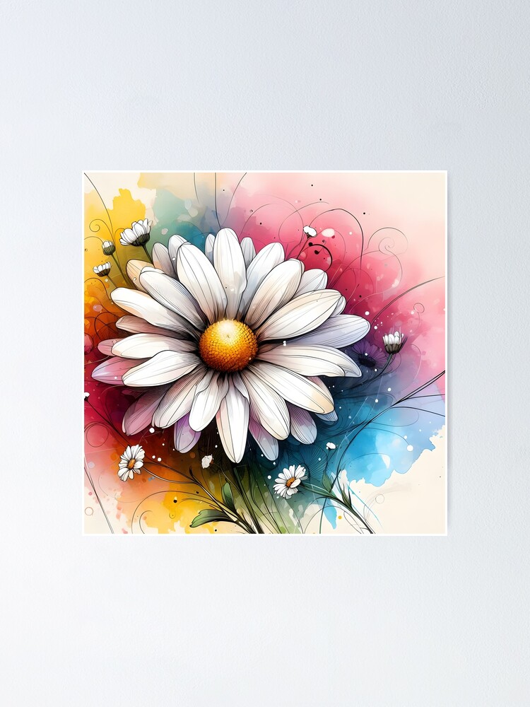 Thumbnail 1 of 3, Poster, Chamomile Flower designed and sold by GraphicsClub.