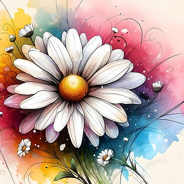 Artwork thumbnail, Chamomile Flower by GraphicsClub
