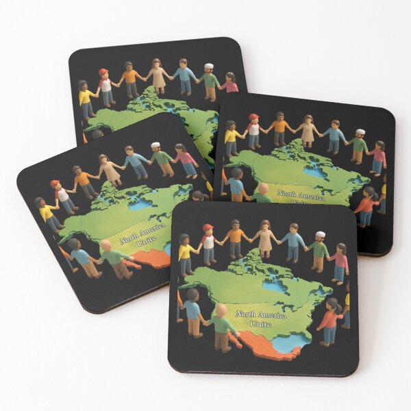 Item preview, North America Unite Unity Across Borders designed and sold by MySheetMusicArt.