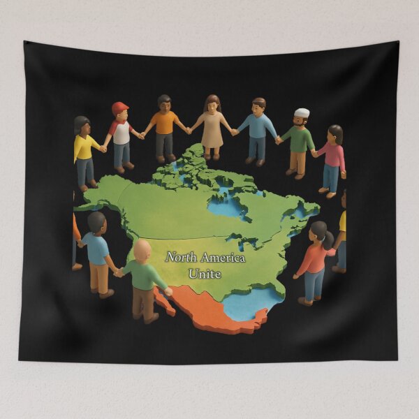 Item preview, North America Unite Unity Across Borders designed and sold by MySheetMusicArt.