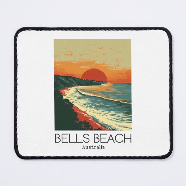Item preview, A Vintage Illustration of Bells Beach - Australia designed and sold by GoodOldVintage.