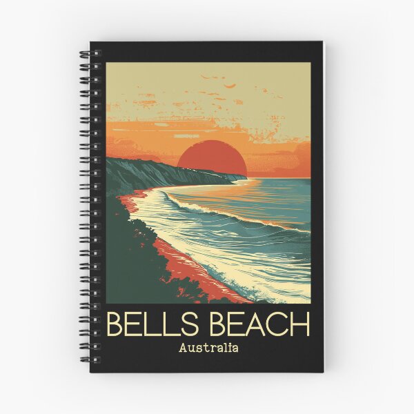 Item preview, A Vintage Illustration of Bells Beach - Australia  designed and sold by GoodOldVintage.