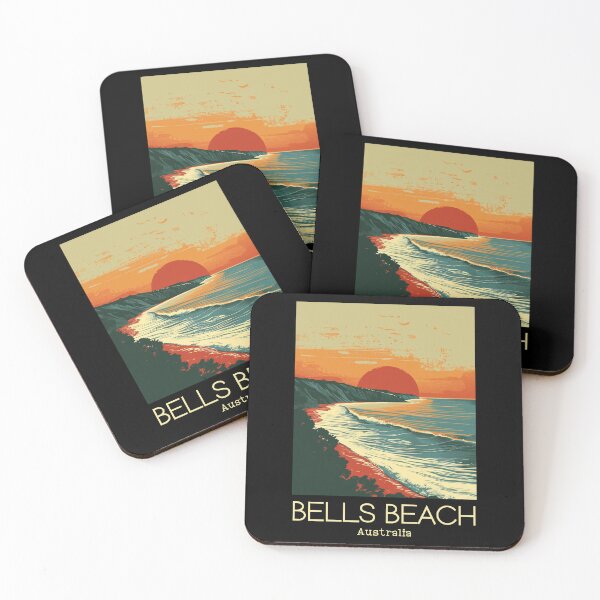 Item preview, A Vintage Illustration of Bells Beach - Australia  designed and sold by GoodOldVintage.