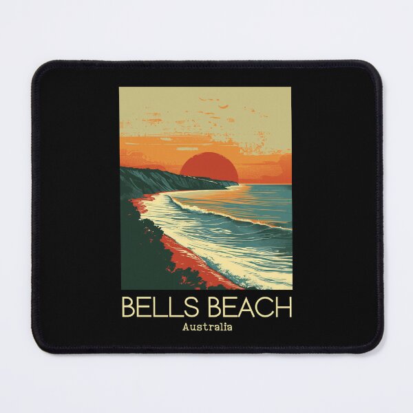 Item preview, A Vintage Illustration of Bells Beach - Australia designed and sold by GoodOldVintage.