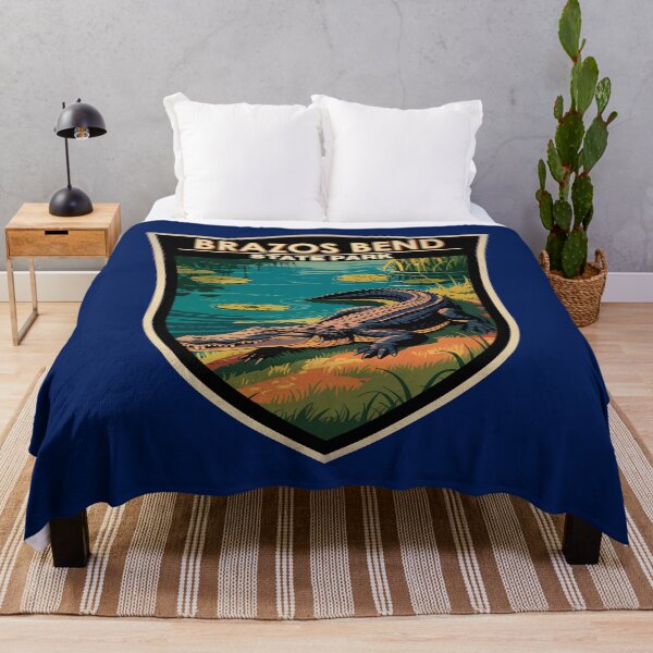 Item preview, Brazos Bend State Park Texas Illustration Travel Art Badge designed and sold by KrisSidDesigns.