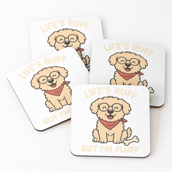 Item preview, I’m Ruff, But I’m Fluff - Cute and Playful Dog Tee designed and sold by Parijat Grace.