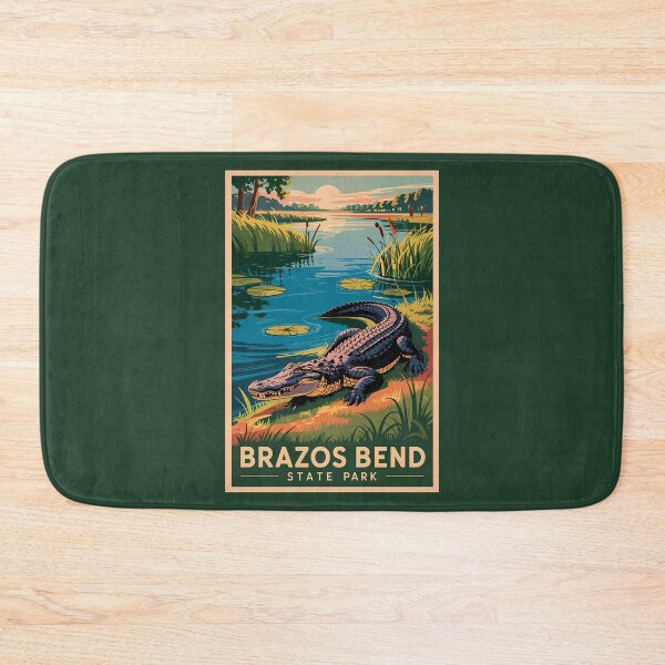 Item preview, Brazos Bend State Park Texas Travel Art Vintage designed and sold by KrisSidDesigns.